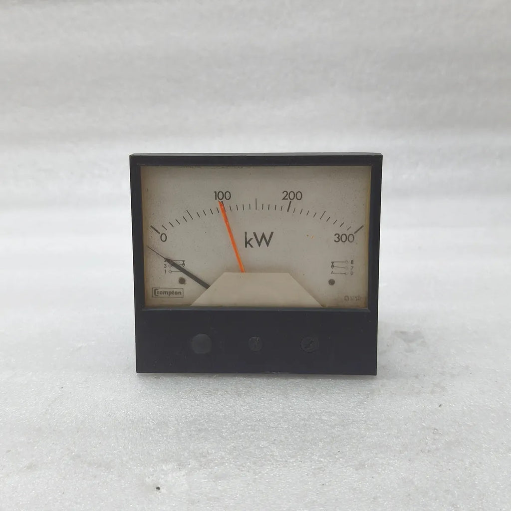 CROMPTON Analogue Panel Wattmeter kW Meter 0-300kW