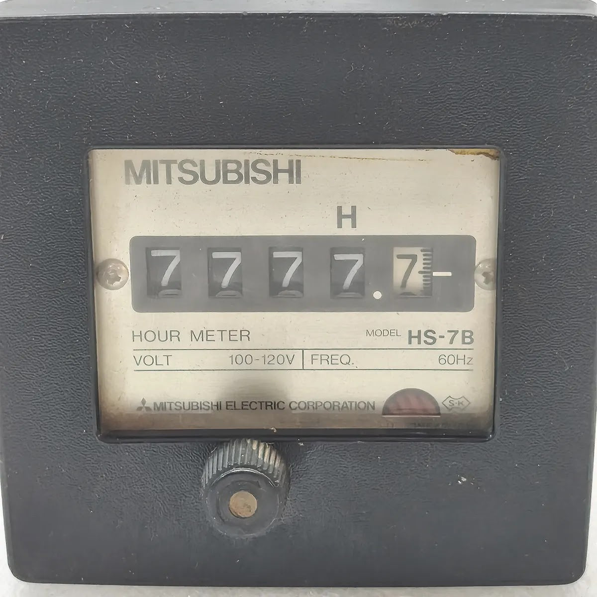 MITSUBISHI HS-7B Integrating Hour Meter 100-120V 60Hz