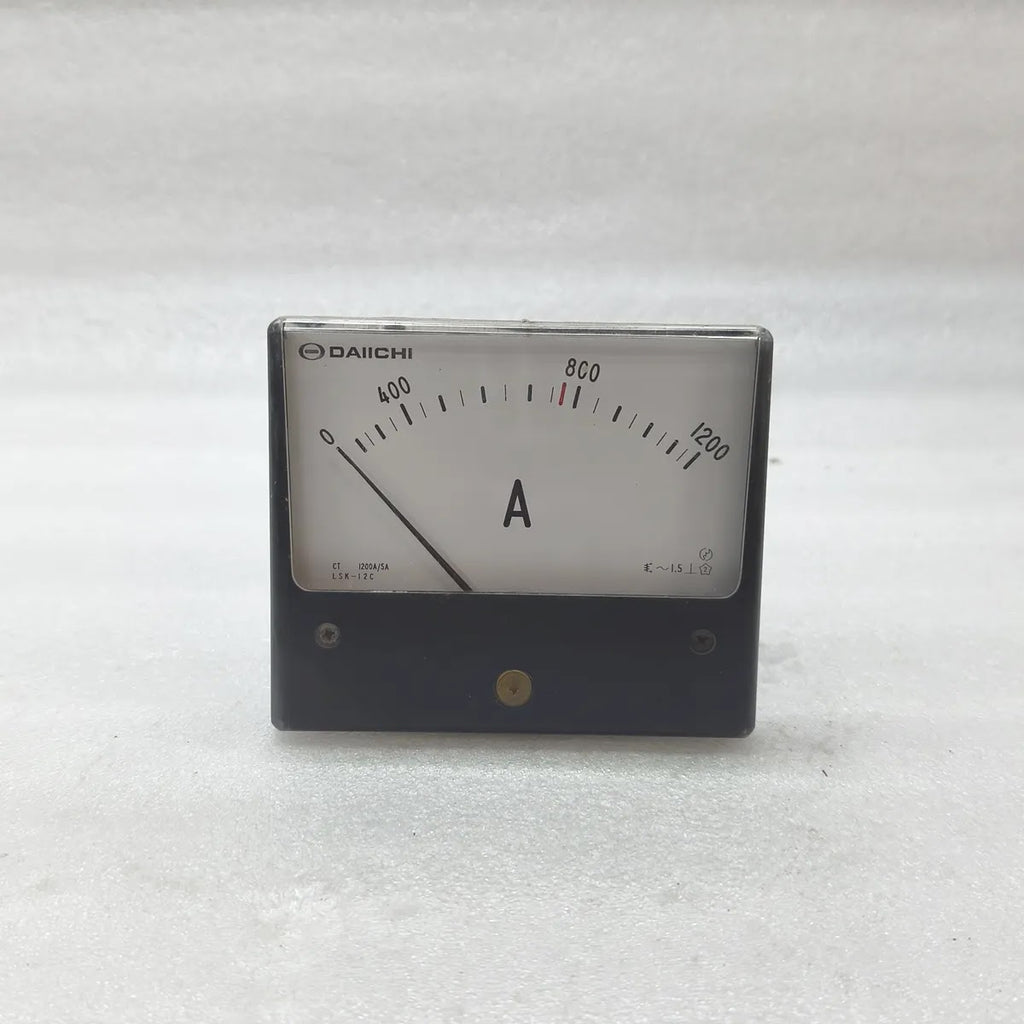 DAIICHI LSK-12C Analog Panel Ammeter 0-1200A CT 1200/5A