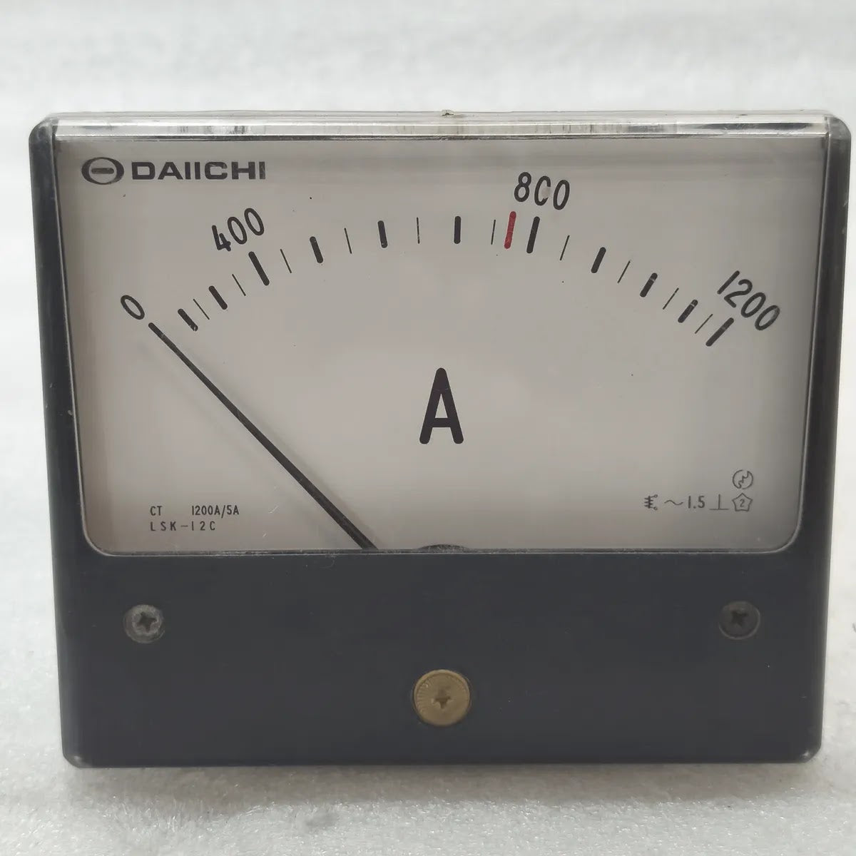 DAIICHI LSK-12C Analog Panel Ammeter 0-1200A CT 1200/5A