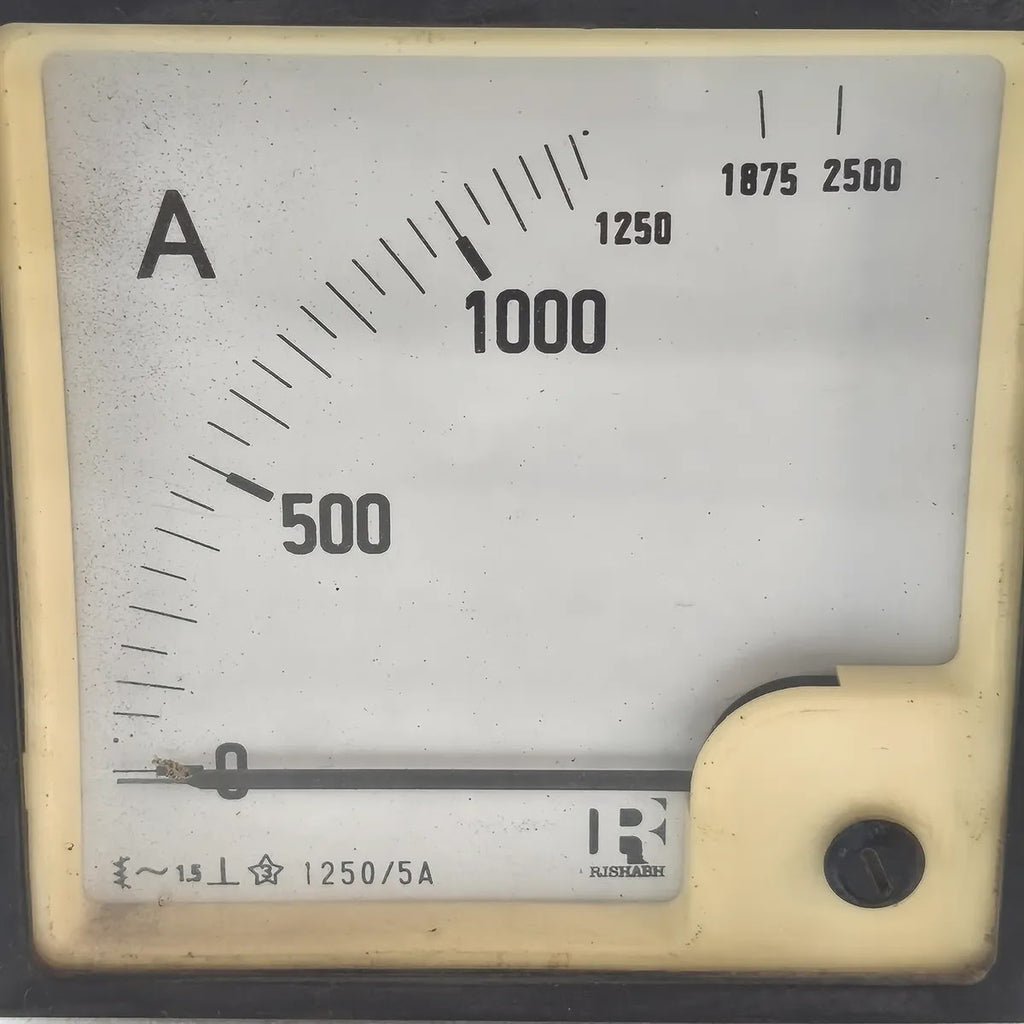 RISHABH Analogue Panel Ammeter 0-1250A CT 1250/5A