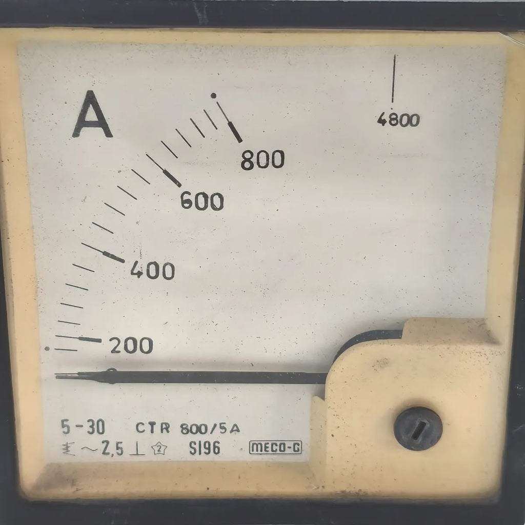MECO-G SI96 Moving Iron Panel Ammeter 0-800A 800/5A CT