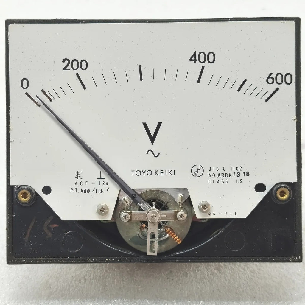 TOYO KEIKI ACF-12N AC Analog Panel Voltmeter 0-600V