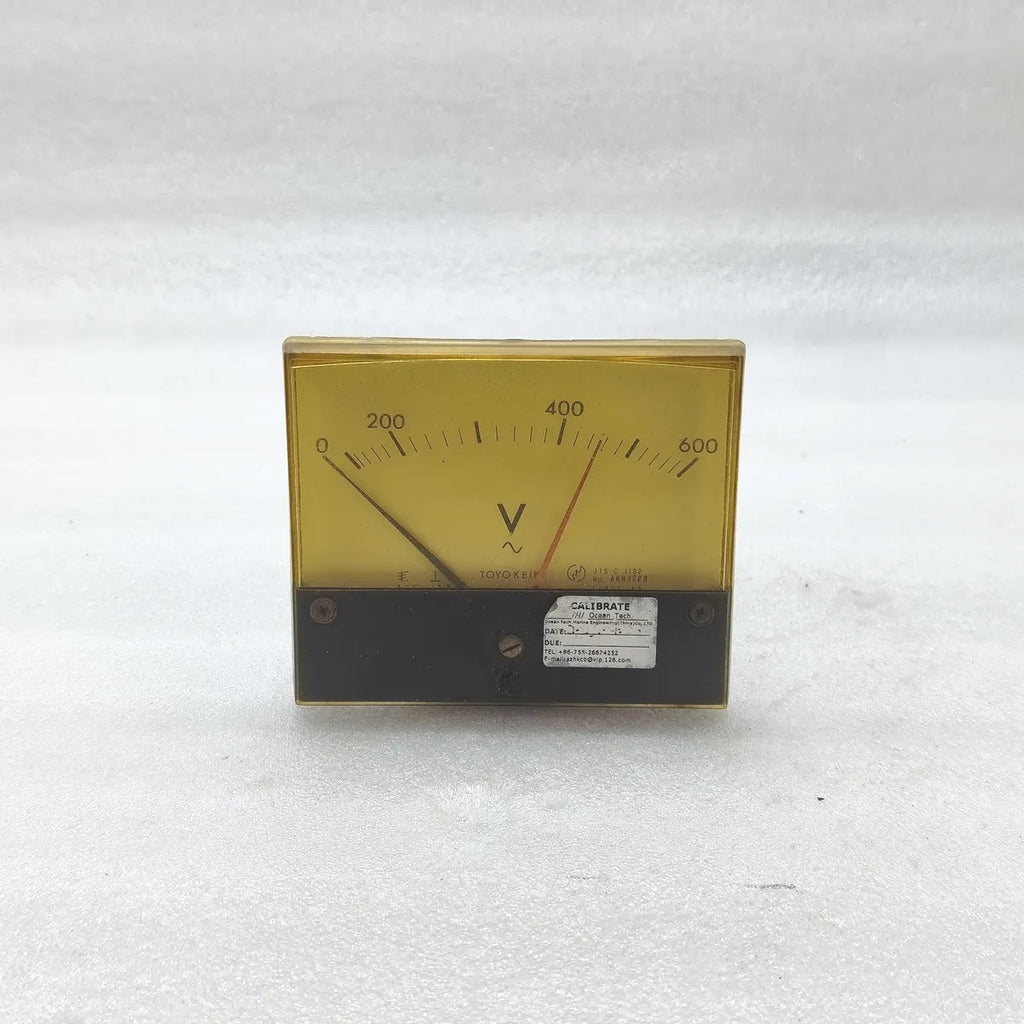 TOYO KEIKI ACF-12NB AC Voltmeter 0-600V PT 460/115V