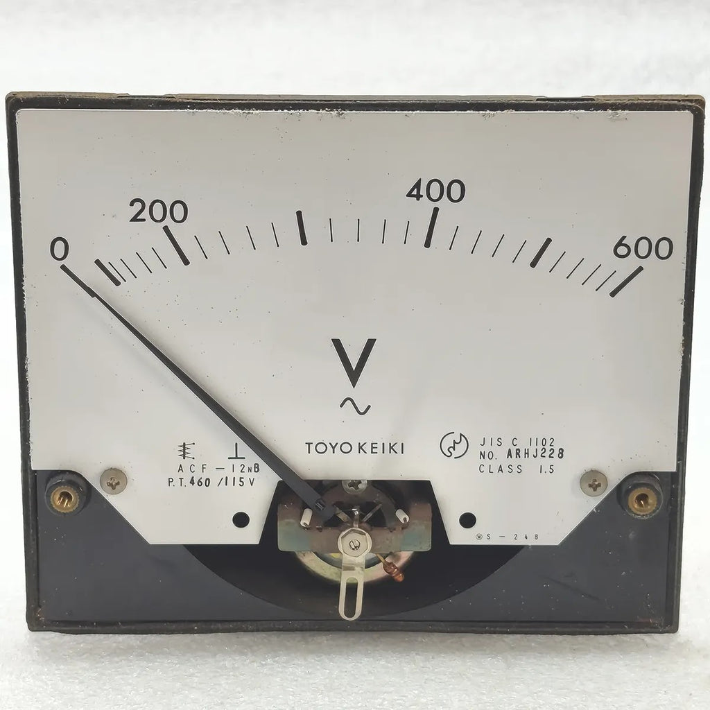 TOYO KEIKI ACF-12NB AC Voltmeter 0-600V PT 460/115V