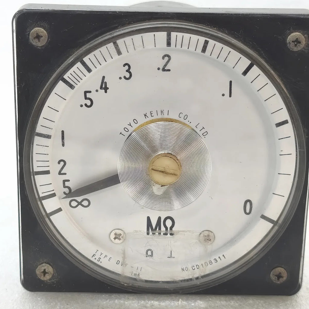 TOYO KEIKI DVF-11 Insulation Resistance Panel Meter 0-5MΩ 1mA