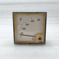 Rishabh Moving Iron Panel Voltmeter 0-500V AC 90x90 Marine Switchboard