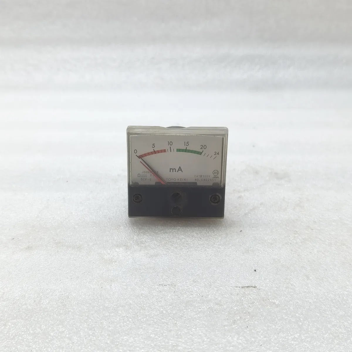 TOYO KEIKI DCF-6 Analog Panel Ammeter 0-24mA DC