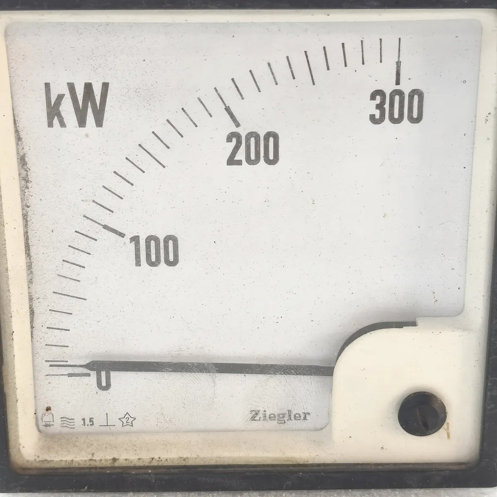 ZIEGLER Analogue Panel Wattmeter 0-300kW