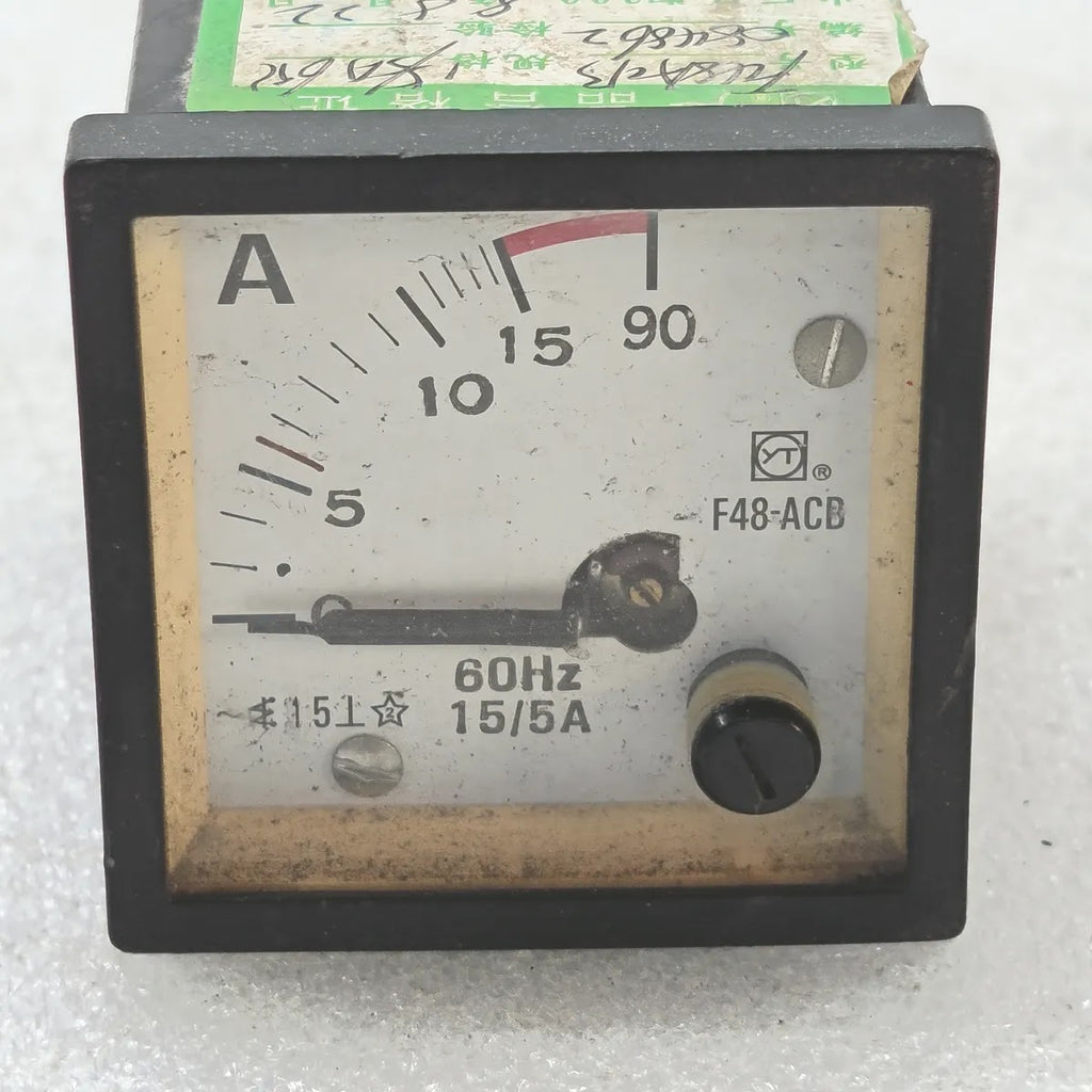 SHANGHAI YITAI F48-ACB Analog AC Ammeter 15/5A 60Hz