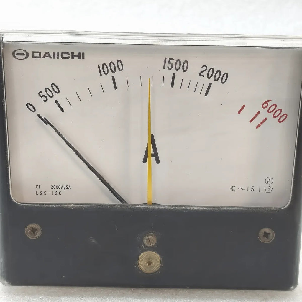 DAIICHI LSK-12C Analog Panel Ammeter 0-2000A CT 2000A/5A