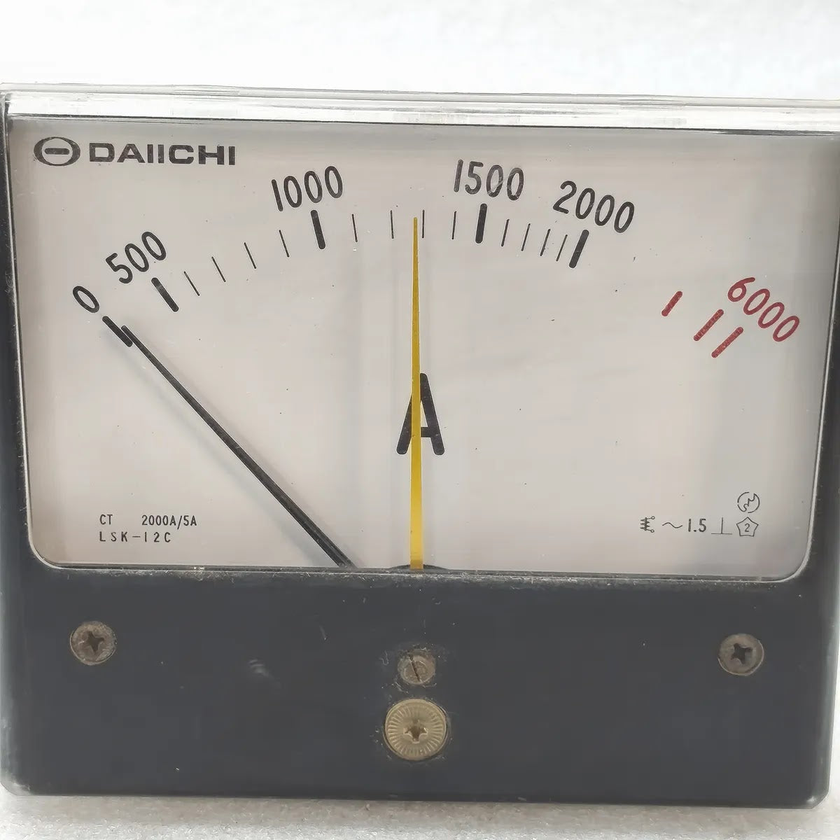 DAIICHI LSK-12C Analog Panel Ammeter 0-2000A CT 2000A/5A