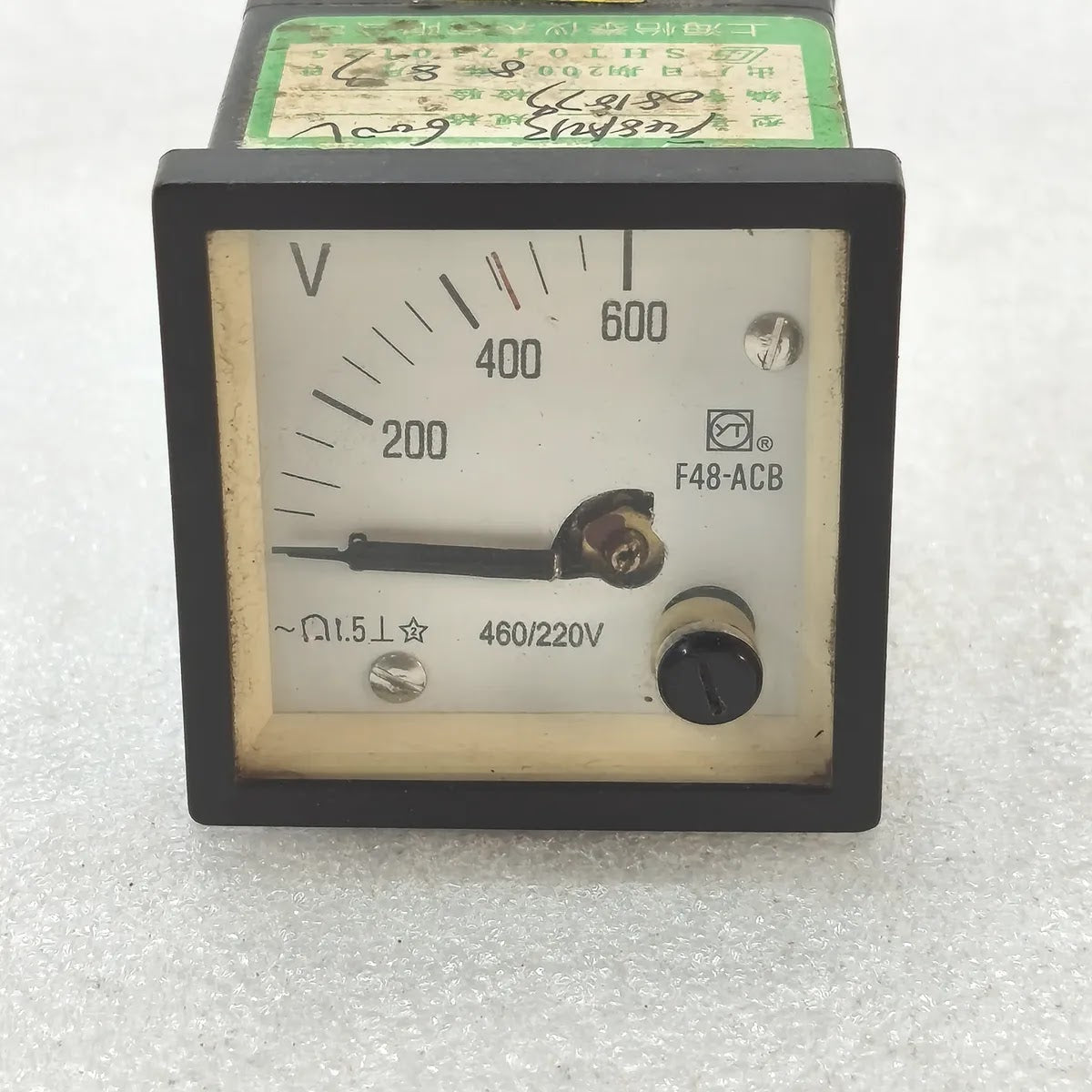 YT F48-ACB Analogue Panel Voltmeter 0-600V 460/220V