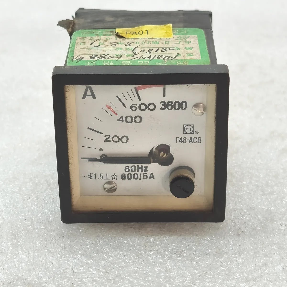YT F48-ACB Analog Panel Ammeter 600/5A 60Hz