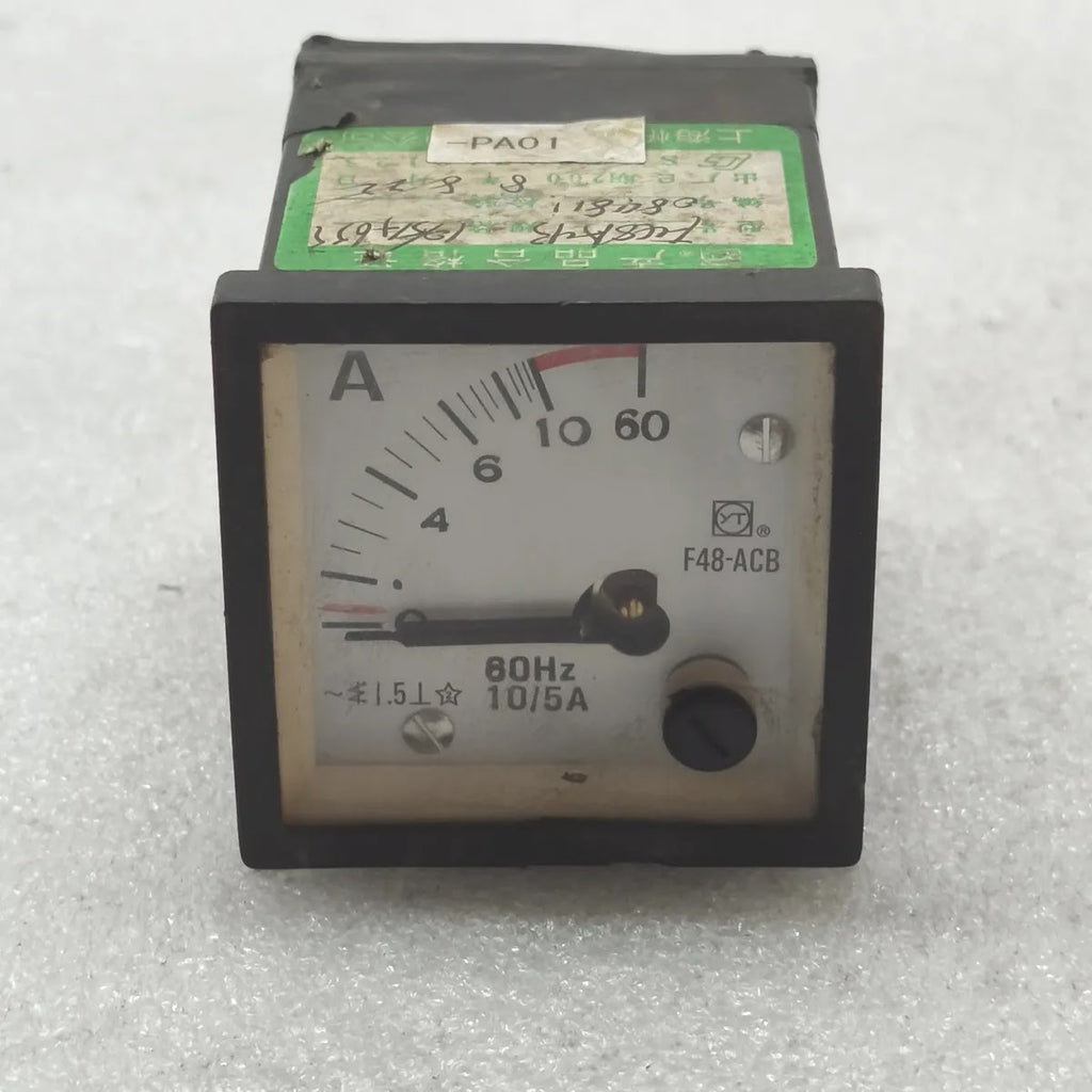 SHANGHAI YITAI F48-ACB Analog Panel Ammeter 10/5A 60Hz