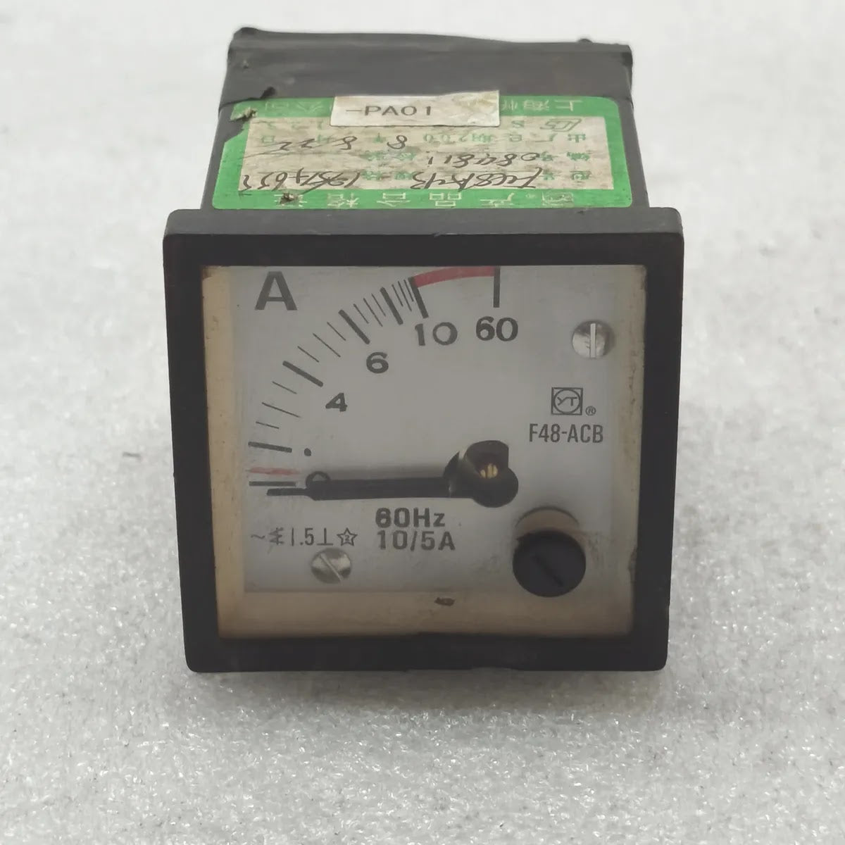 SHANGHAI YITAI F48-ACB Analog Panel Ammeter 10/5A 60Hz