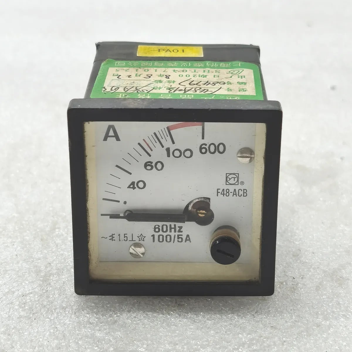 F48-ACB Analogue Panel Ammeter 100/5A 60Hz