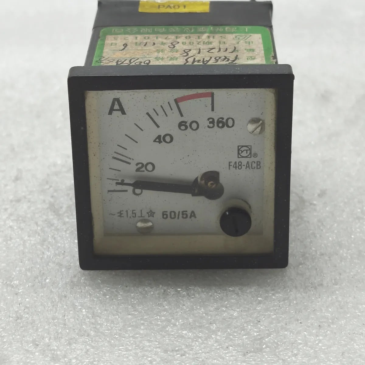 SHANGHAI YITAI F48-ACB Analog Panel Ammeter 60/5A 0-60A