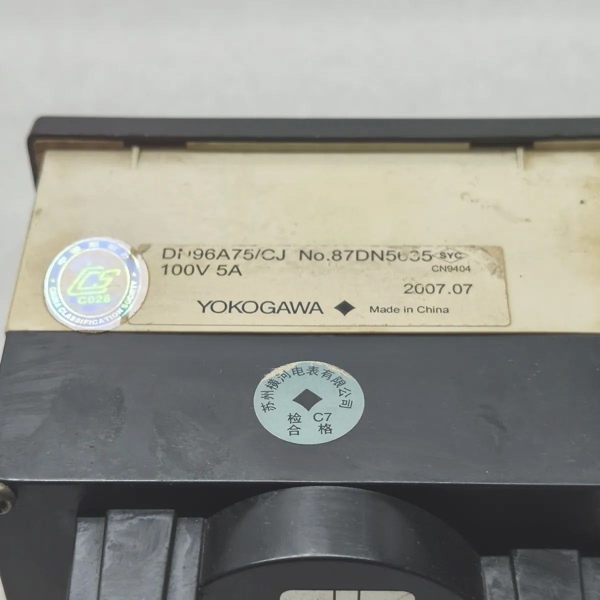 YOKOGAWA DN96A75/CJ Power Factor Meter 100V 5A