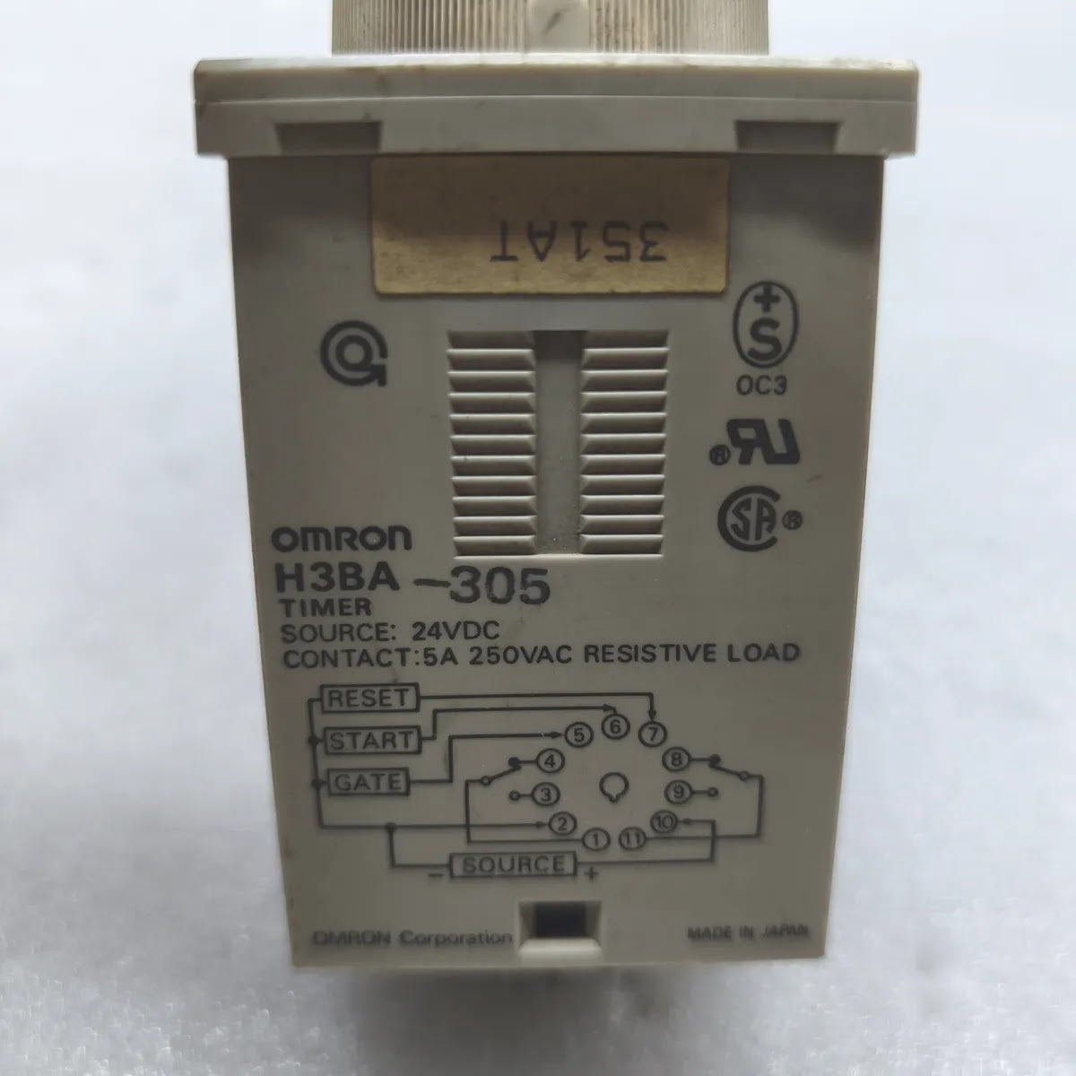 OMRON H3BA-305 Solid State Timer 24VDC 5A