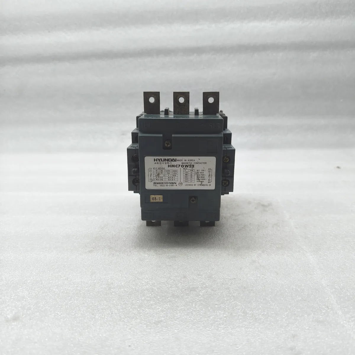 HYUNDAI HMC70W22 Magnetic Contactor 70A 3P 220V DAMAGED