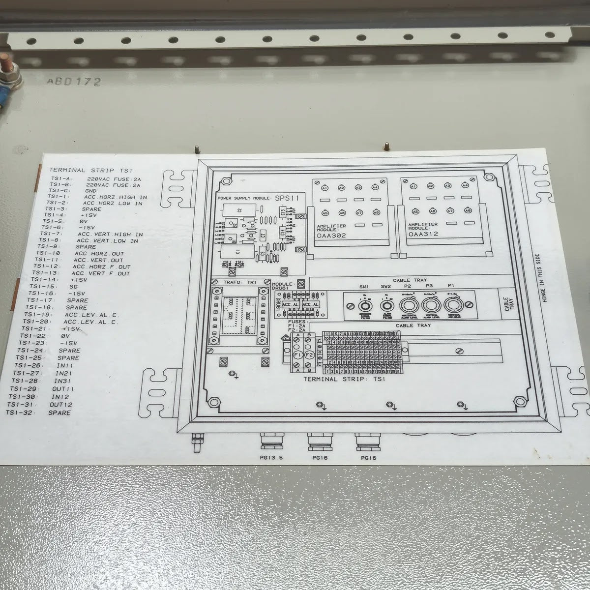 EMRI CXC10 Accelerometer Amplifier Supply Box 220VAC