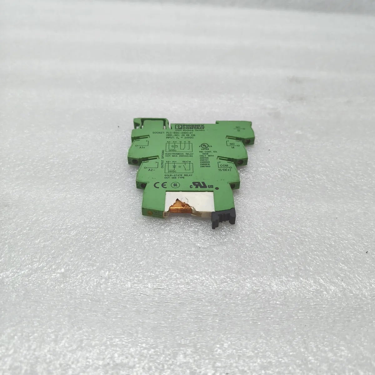 PHOENIX CONTACT PLC-BSC-24DC/21 2966016 Relay Base 24VDC 6A