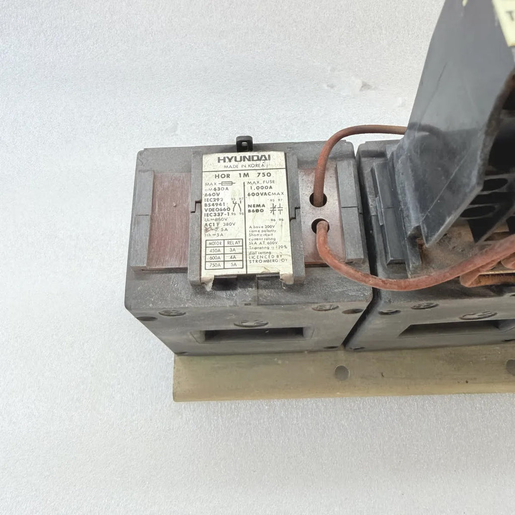 HYUNDAI HOR 1M 750 + HOR 1K 5 Thermal Overload Relay 750A 660V