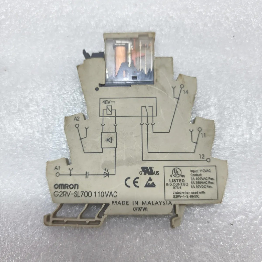 OMRON G2RV-SL700 Interface Relay Module 110VAC 6A