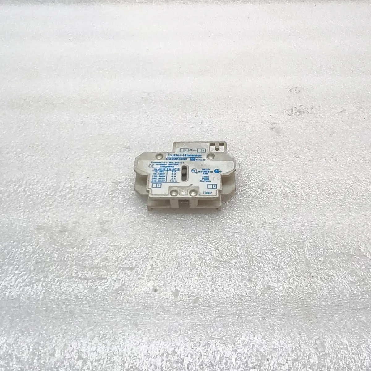 CUTLER-HAMMER C320KGS2 Auxiliary Contact Block 1NC 10A 690V