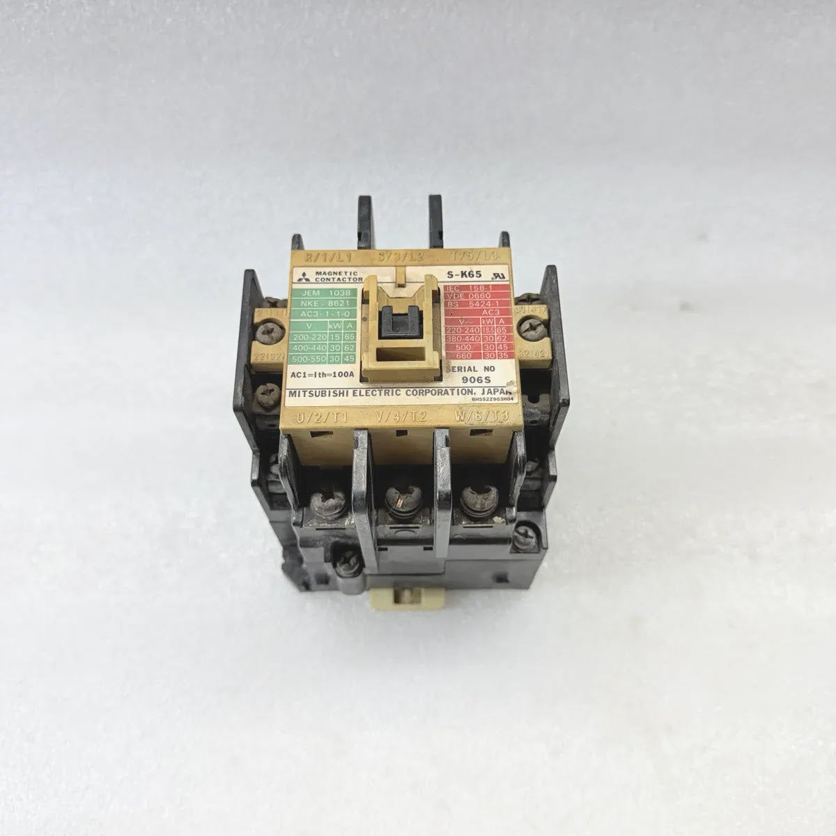 MITSUBISHI S-K65 Magnetic Contactor 3P 65A 440V