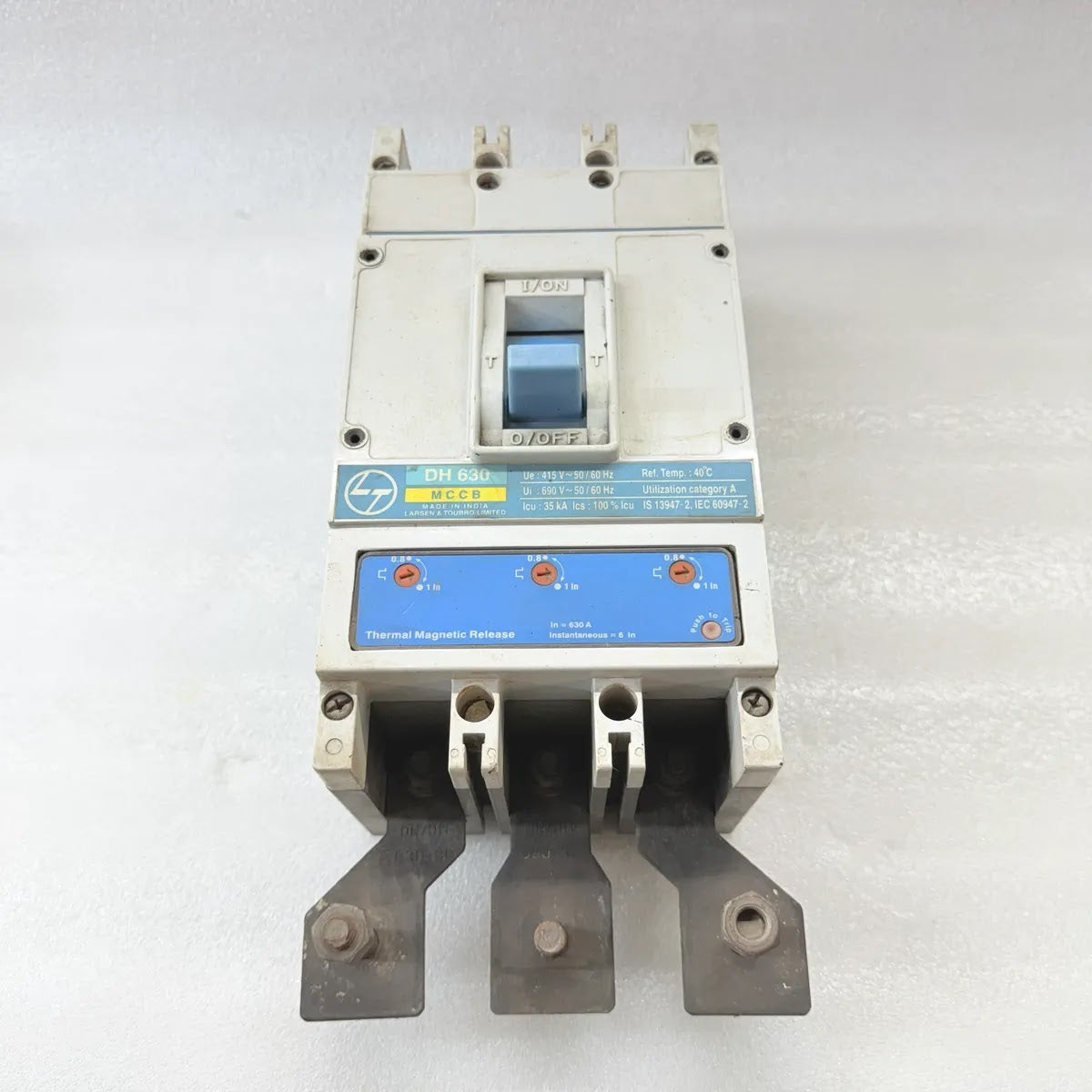 L&T DH630 MCCB Circuit Breaker 3P 630A 415V