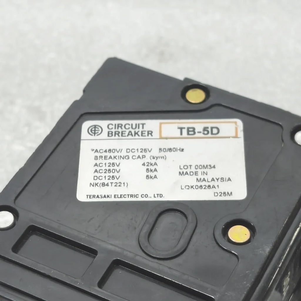 TERASAKI TB-5D Circuit Breaker 2P 30A 460V