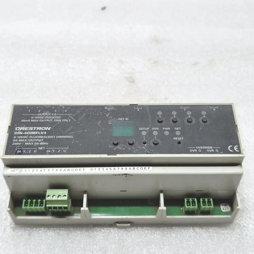 CRESTRON DIN-4DIMFLV4 0-10V Dimmer Module 4-Channel 5A 240V