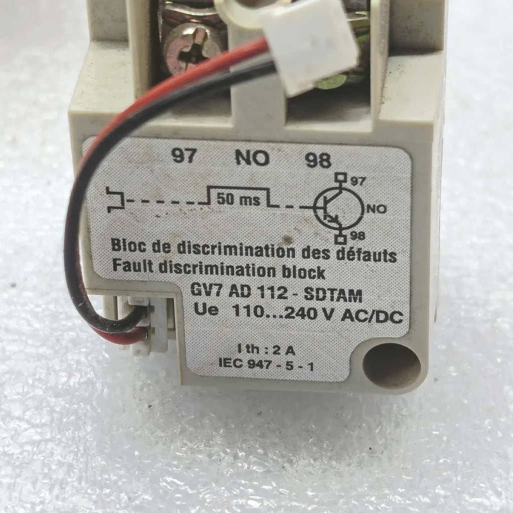 TELEMECANIQUE GV7AD112 Fault Discrimination Block 110-240V AC/DC