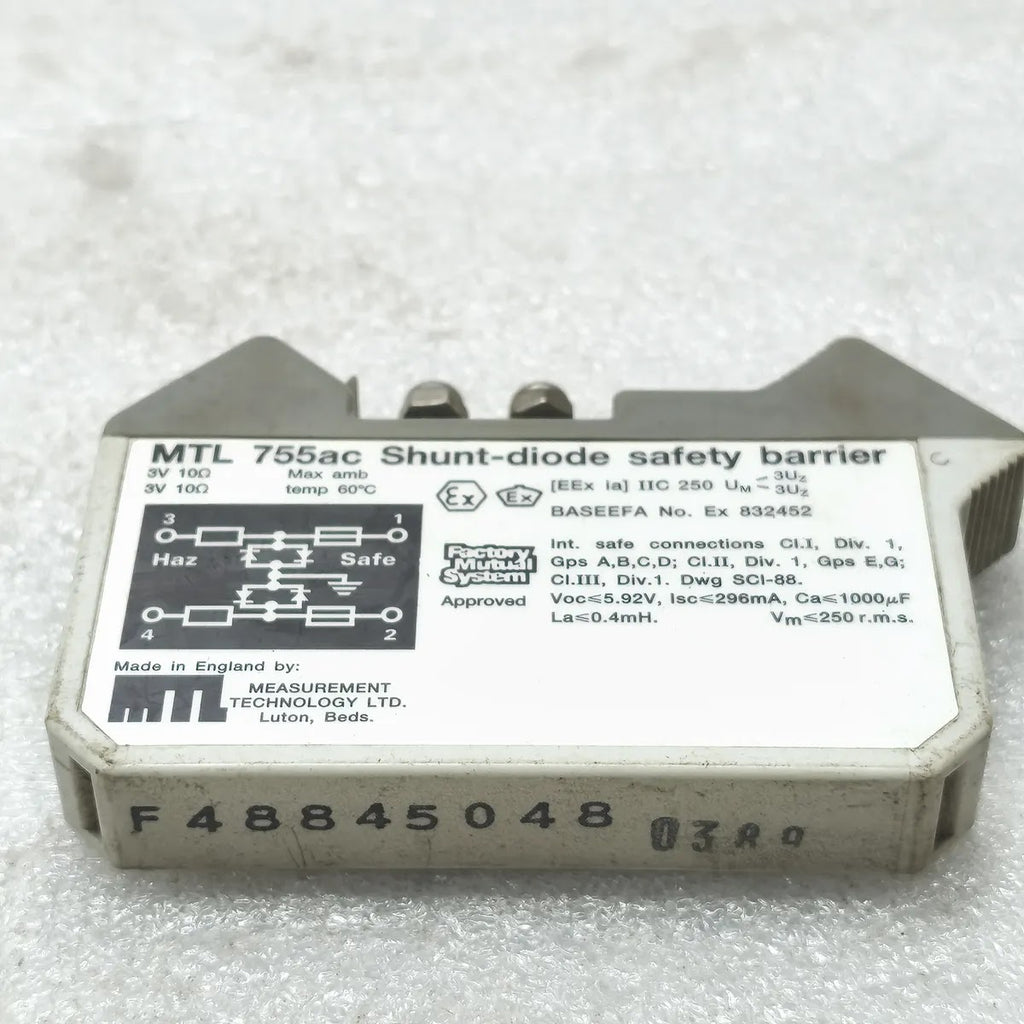 MTL 755ac Shunt-Diode Safety Barrier 3V 10 Ohm