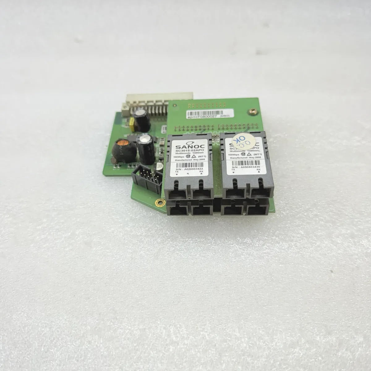 PCBIM4-2FX + SANOC SC3015-02APO Fiber Optic Interface Board 155Mbps 1300nm