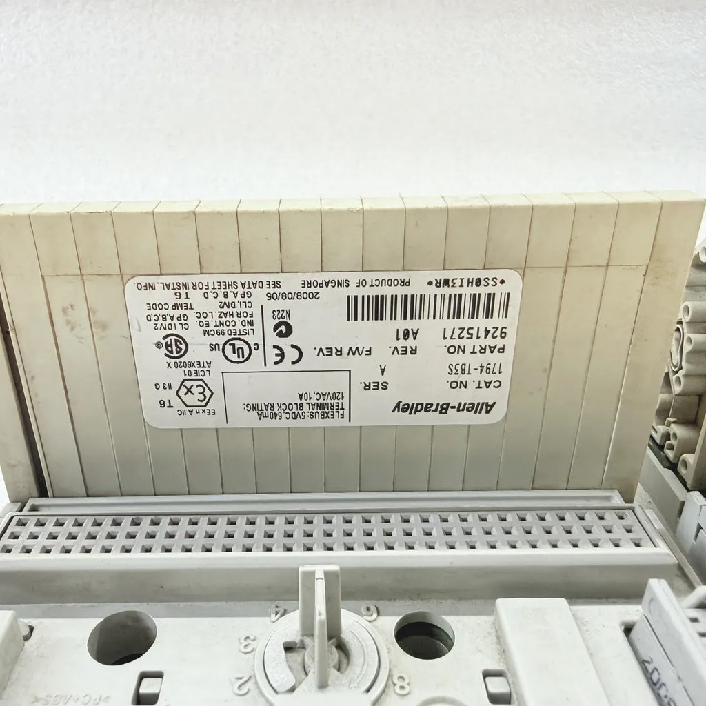 A Bradley 1794-TB3S FLEX I/O Terminal Base Unit 10A 120VAC