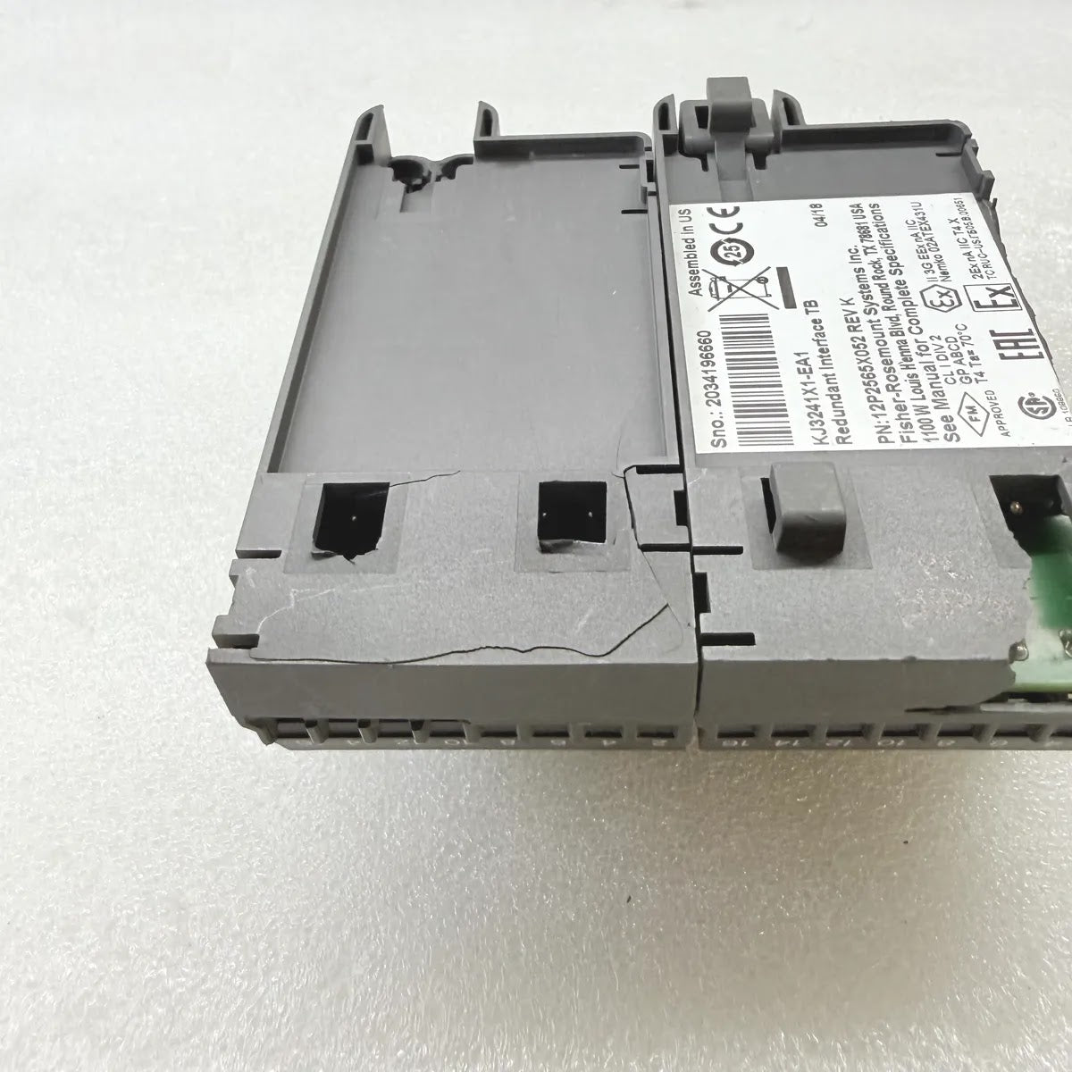 EMERSON KJ3241X1-EA1 DeltaV Redundant Serial Interface Terminal Block