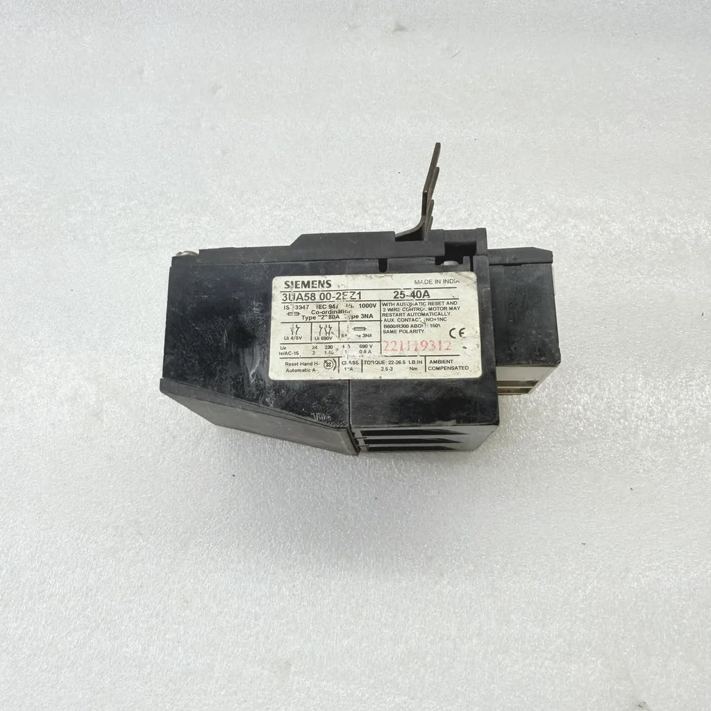 SIEMENS 3UA5800-2EZ1 Thermal Overload Relay 25-40A