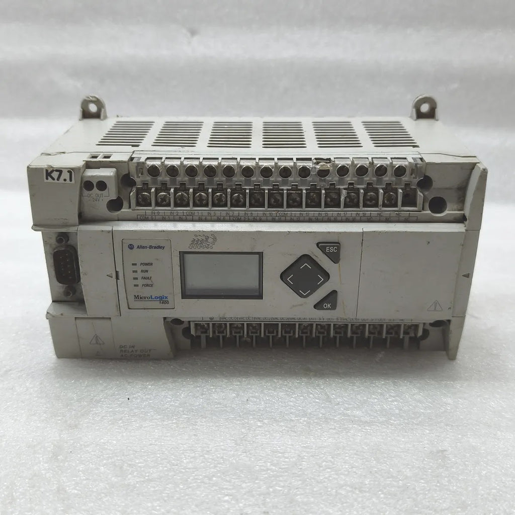 A Bradley 1766-L32BWA MicroLogix 1400 PLC Controller 100-240VAC 32-Point