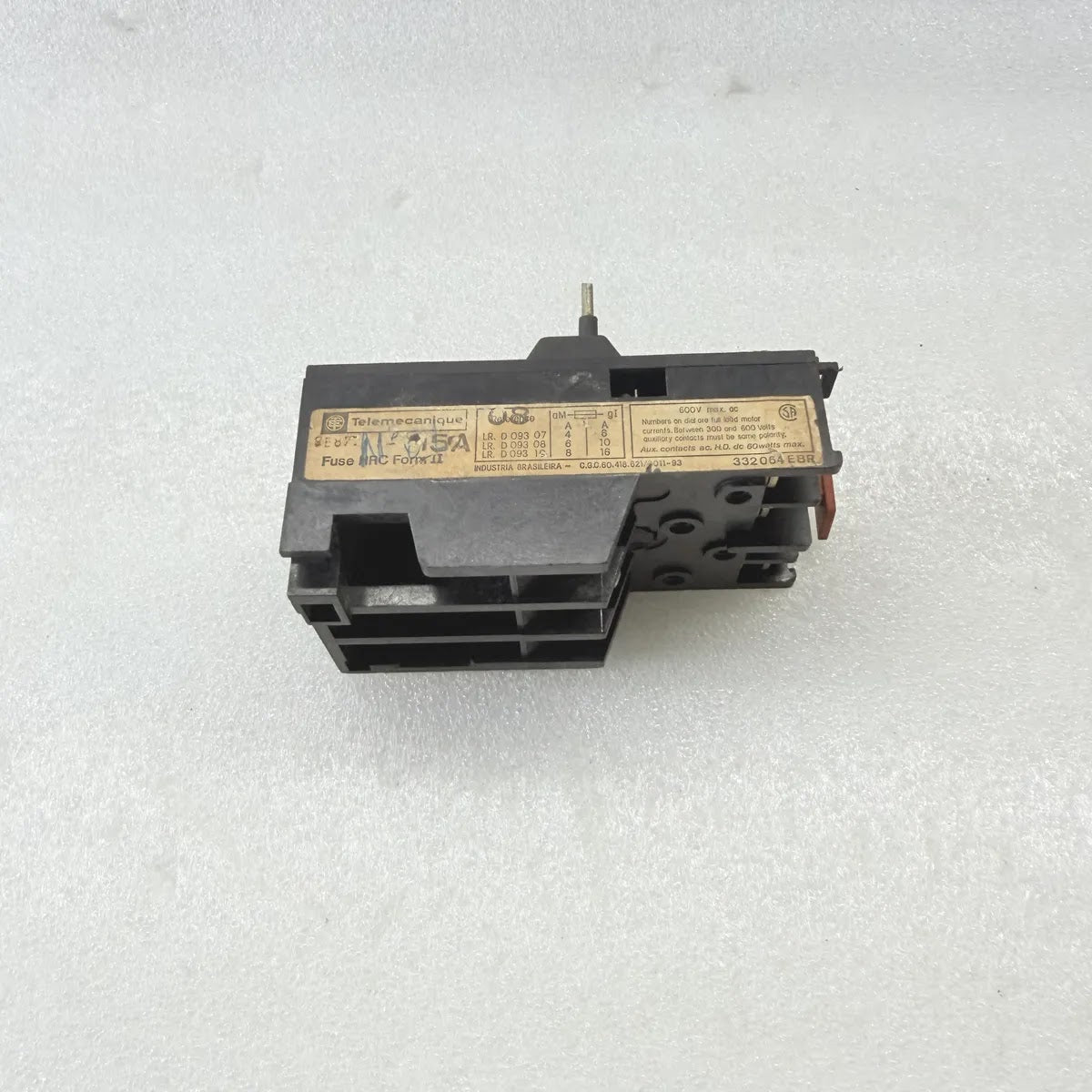 TELEMECANIQUE LR1-D09308 Thermal Overload Relay 2.5-4A 600V