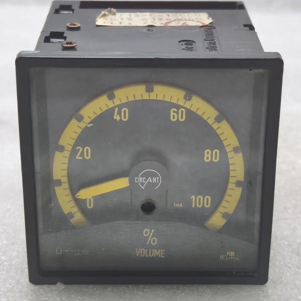 CIRCANT 4715-0-10000 Elima Analogue Panel Meter 0-100% 1mA