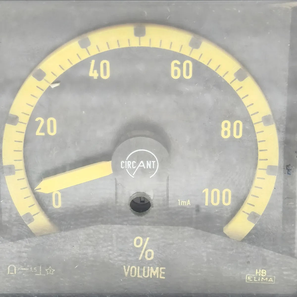 CIRCANT 4715-0-10000 Elima Analogue Panel Meter 0-100% 1mA