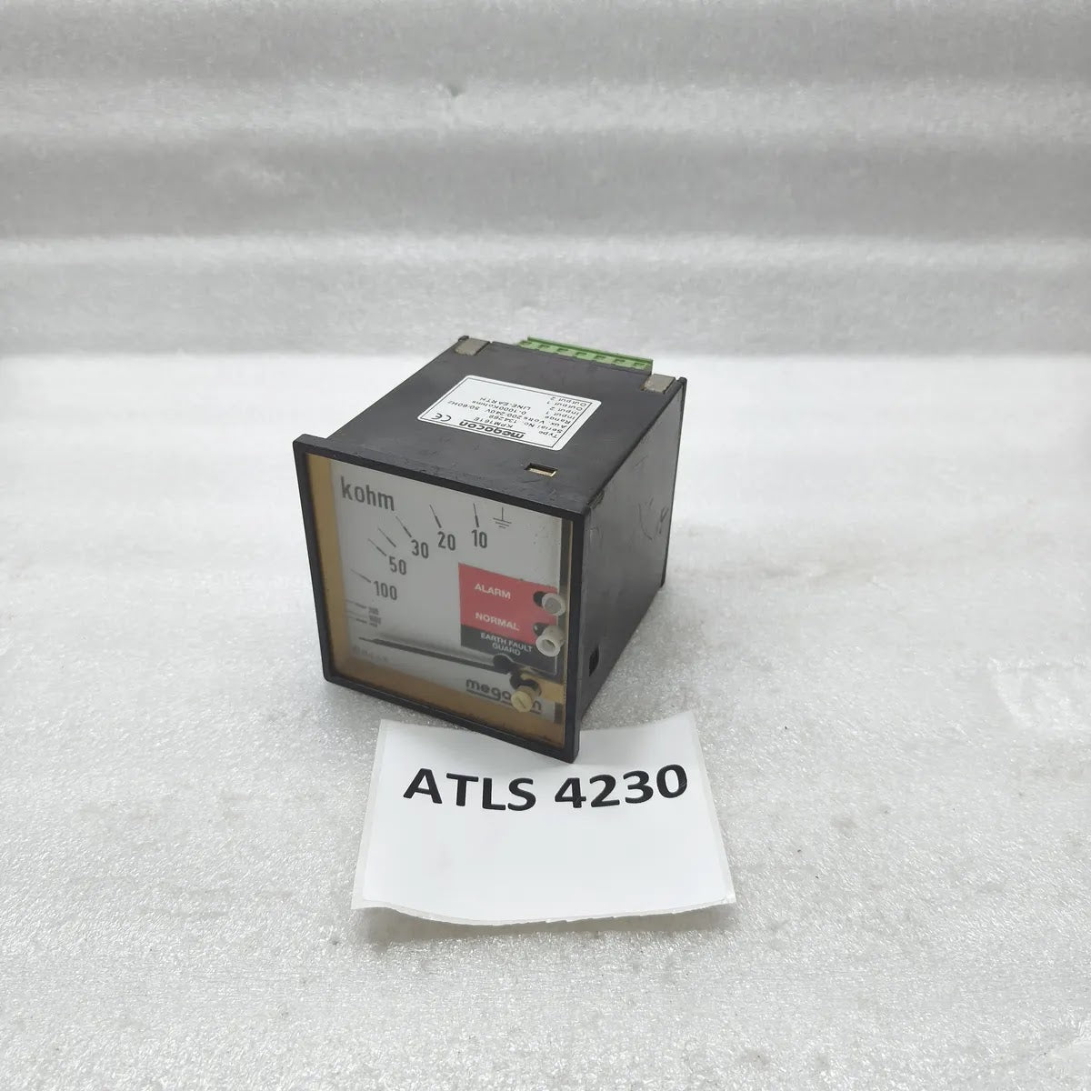 MEGACON KPM161E Insulation Monitor Relay 0-1000kohm 200/240V