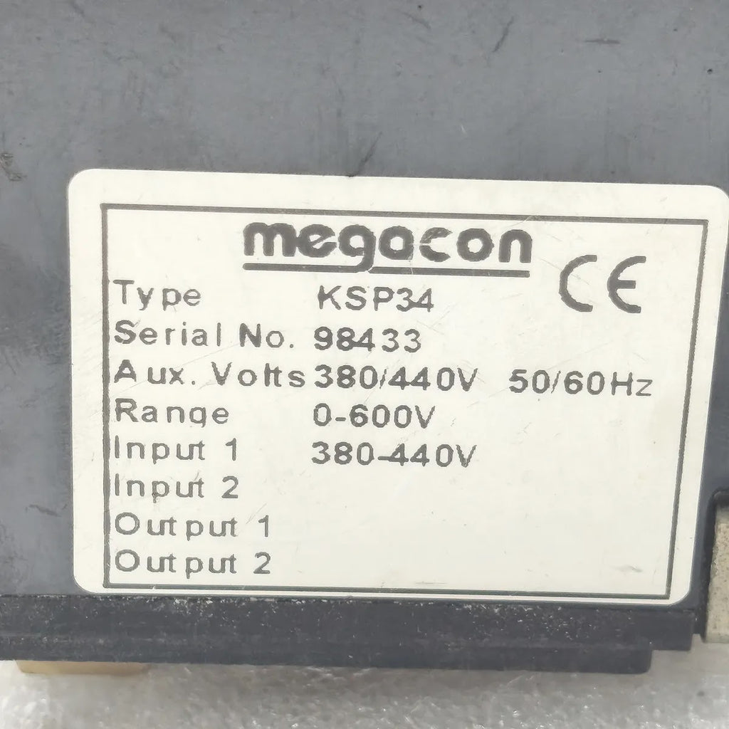 MEGACON KSP34 Phase Monitoring Voltmeter 0-600V 380-440V
