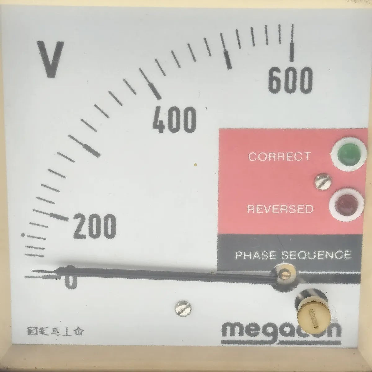 MEGACON KSP34 Phase Monitoring Voltmeter 0-600V 380-440V