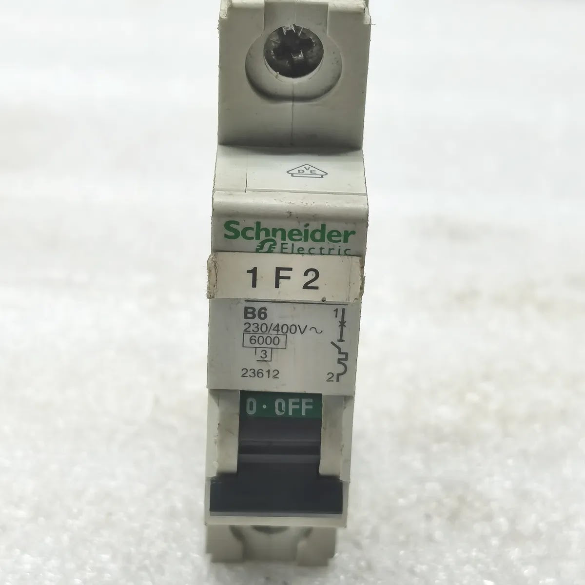 S Electric 23612 C60N MCB Circuit Breaker 1P 6A B Curve