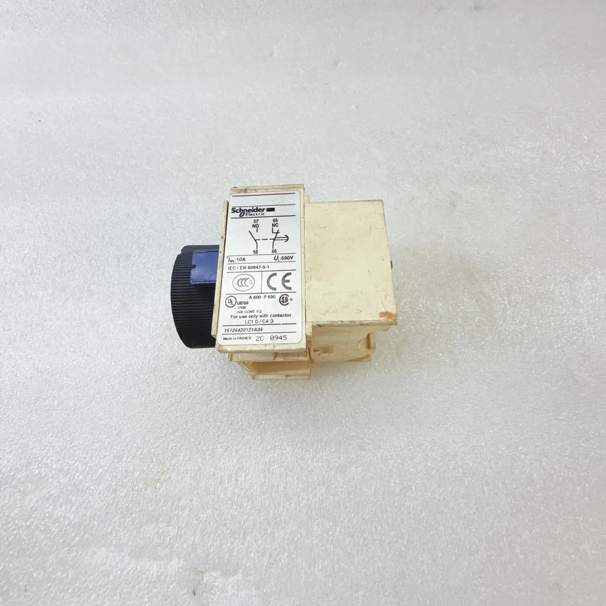 S Electric LADR0 Off-Delay Timer Contact Block 10A 690V
