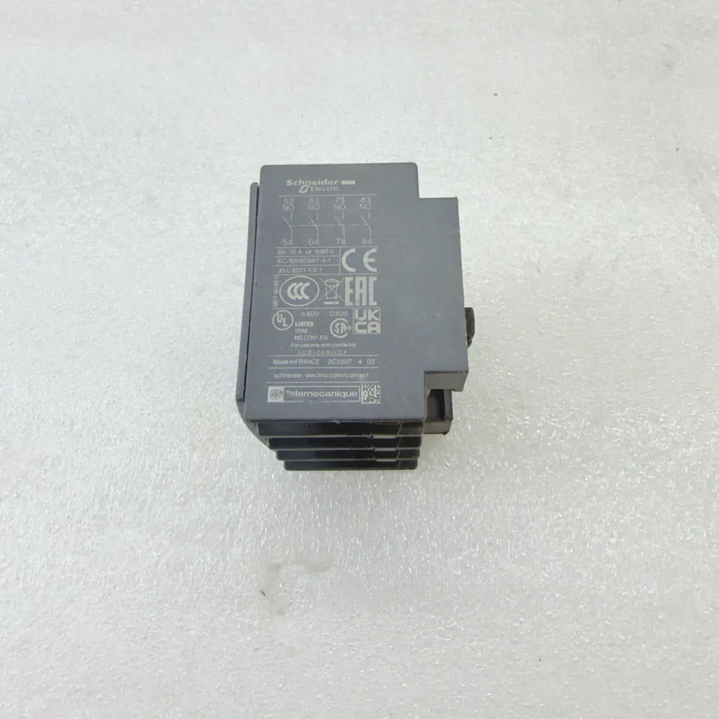 S Electric LADN40 Add On Auxiliary Contact Block 4NO 10A 690V TeSys